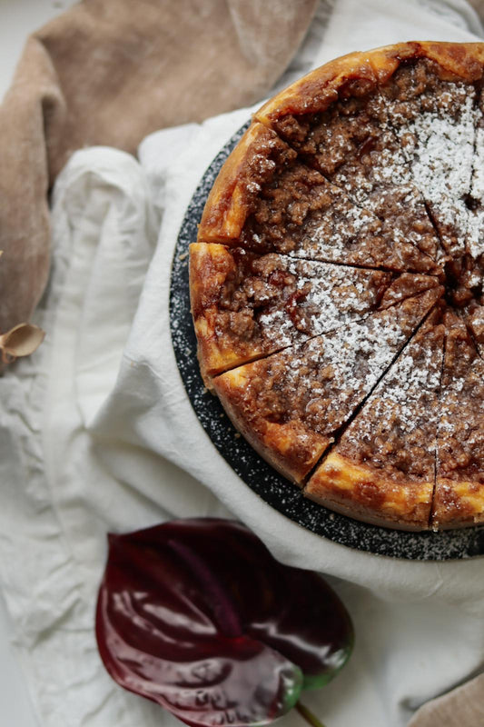 Jablko crumble cheesecake